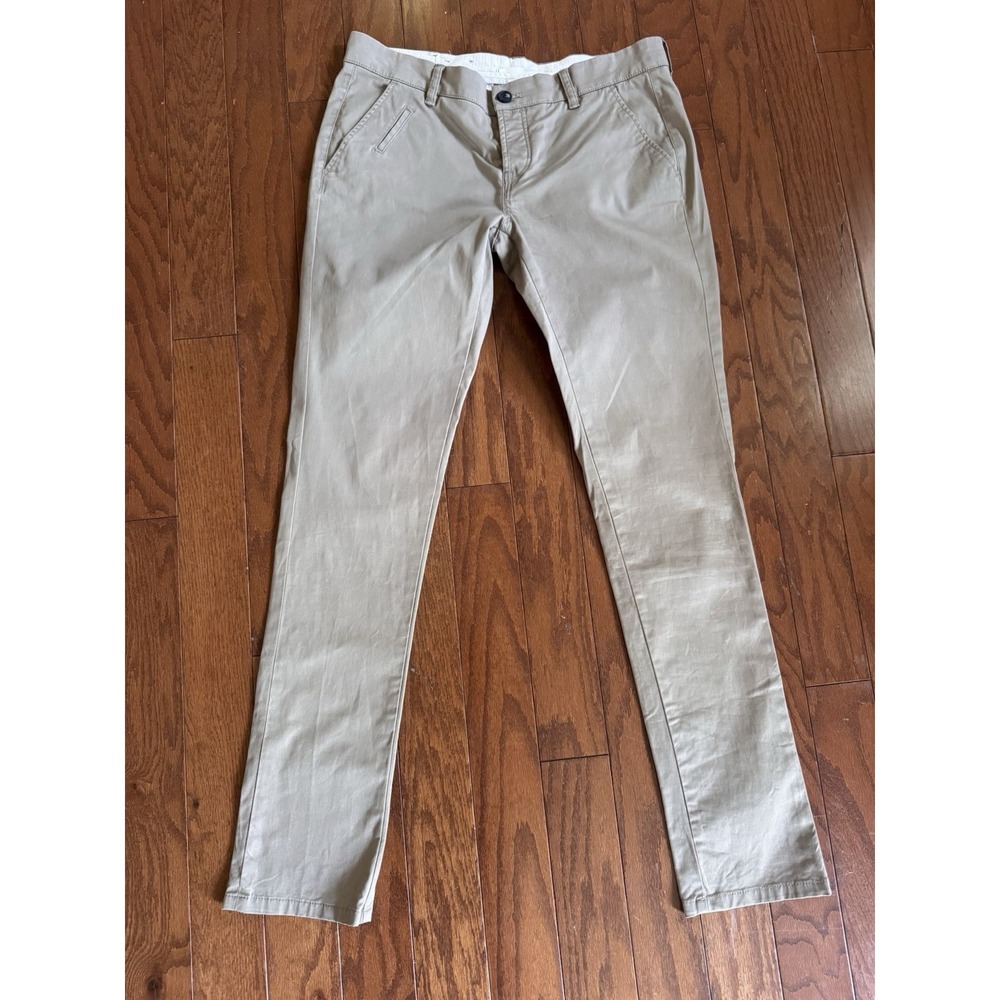 AllSaints Spitalfields Slim Chino Pants Khaki Beige Women's US‎ 8